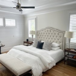 Southern Custom Shutters - White Painted Bedroom Plantation Shutters