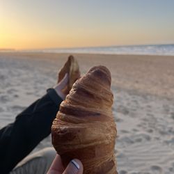 From English to French - English was less prevalent in Normandy. Thankfully I could get my croissants in French.