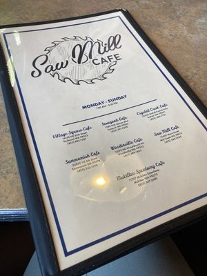 Menu photo 8 Saw Mill Cafe Mill Creek, WA Menu photo 8 Saw Mill Cafe Mill Creek, WA