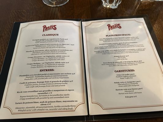 Menu photo 2 Pastis Helsinki, 18