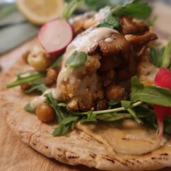 Cauliflower chickpea wrap