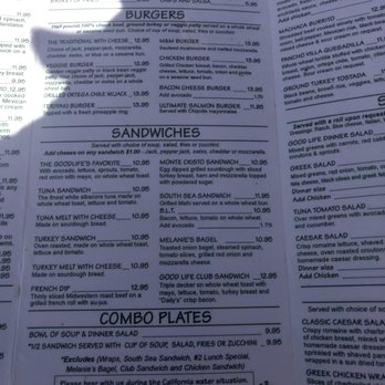Good Life Cafe - Page 2 menu - Vegetarian Near Me - Mammoth Lakes, California
