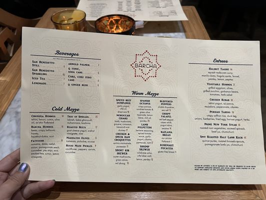 Menu photo 8 Barcha San Francisco, CA