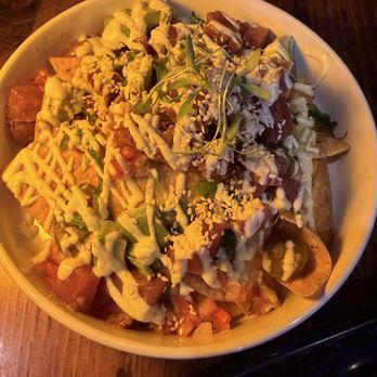 The Urban Hamlet - Tuna Poke Nachos (Gluten Free) $19 - New American Near Me - Bronxville, New York The Urban Hamlet - Tuna Poke Nachos (Gluten Free) $19 - New American Near Me - Bronxville, New York