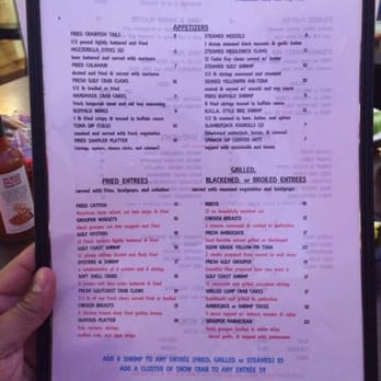 Rick's Crab Trap - Front side of menu - Bars Near Me - Fort Walton Beach, Florida Rick's Crab Trap - Front side of menu - Bars Near Me - Fort Walton Beach, Florida