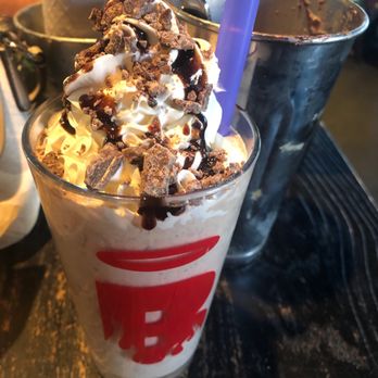 Burgatory - Robinson - Salted Nutella Crunch shake, came with the extras! - Burgers Near Me - Pittsburgh, Pennsylvania