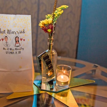 The Kress Cinema & Lounge - Table center piece, The Kress provided the votive candles - American Near Me - Greeley, Colorado