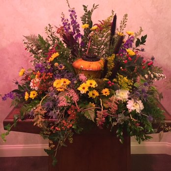 Garden Bouquet - My Brother's woods inspire urn surround - Florists Near Me - Mechanicsburg, Pennsylvania