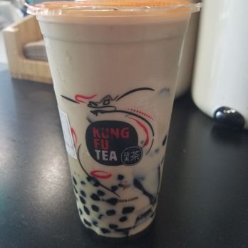 Kung Fu Tea - Honey Oolong Milk Tea with herbal jelly and boba - Bubble Tea Near Me - Columbia, Maryland Kung Fu Tea - Honey Oolong Milk Tea with herbal jelly and boba - Bubble Tea Near Me - Columbia, Maryland