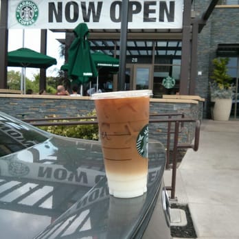 Starbucks - Don't make lattes like this! They look pretty but taste like crap. You needed to melt the syrup with the shot. - Coffee & Tea Near Me - Mountain View, California Starbucks - Don't make lattes like this! They look pretty but taste like crap. You needed to melt the syrup with the shot. - Coffee & Tea Near Me - Mountain View, California
