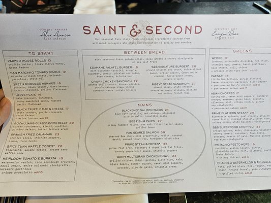 Menu photo 8 Saint & Second Woodland Hills, CA Menu photo 8 Saint & Second Woodland Hills, CA