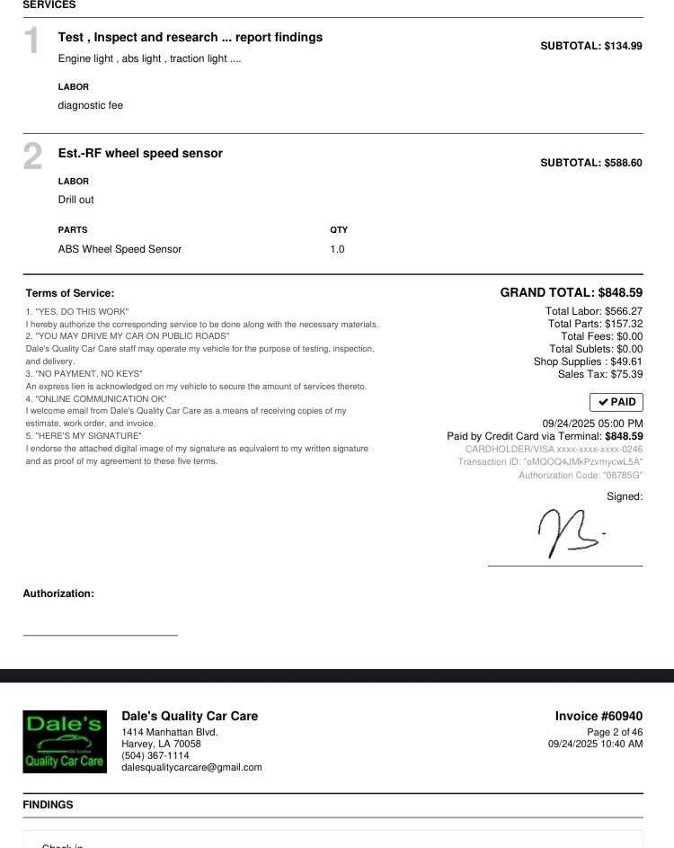 Dales Quality Car Care