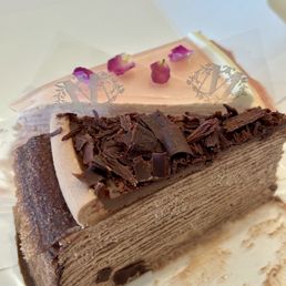 Chocolate Mille Crêpe cake Rose Mille Crêpe cake Chocolate Mille Crêpe cake Rose Mille Crêpe cake