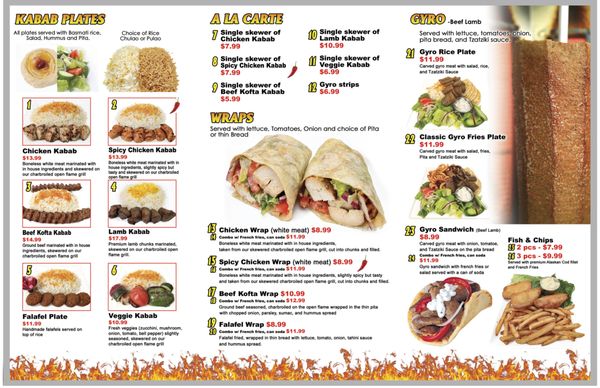 Menu photo 8 Kabab Plus Mediterranean Fusion Grill Thousand Oaks, CA