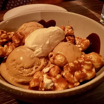 The Inn at Pound Ridge - Salted caramel sundae. Absolute must. $15.00. Enough for two or three people. - American Near Me - Pound Ridge, New York The Inn at Pound Ridge - Salted caramel sundae. Absolute must. $15.00. Enough for two or three people. - American Near Me - Pound Ridge, New York