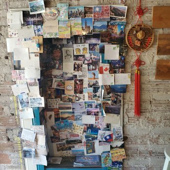 Taiwan Little Eats - Cool little nook displays customer postcards from across the world - Bubble Tea Near Me - Madison, Wisconsin Taiwan Little Eats - Cool little nook displays customer postcards from across the world - Bubble Tea Near Me - Madison, Wisconsin