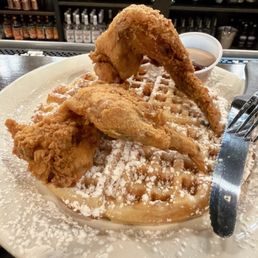 Chicken and waffles