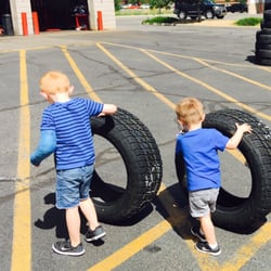 Big O Tire Store - Lease boys hard at work.