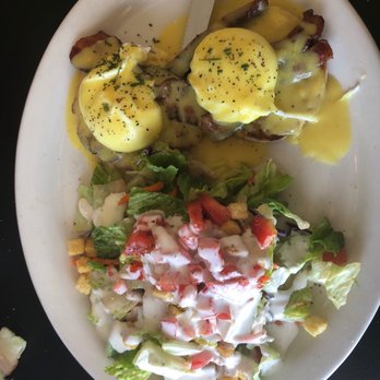 Page's Diner - Bacon egg Benedict with salad - Diners Near Me - Santa Rosa, California Page's Diner - Bacon egg Benedict with salad - Diners Near Me - Santa Rosa, California