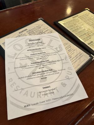 Menu photo 2 Locals Restaurant & Pub North Hampton, NH Menu photo 2 Locals Restaurant & Pub North Hampton, NH