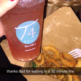 T4 - highly recommend the Ophelia Rose Royal Tea at 30% sweetness with 30% ice ! Also recommend the Deep fried Squid ! Love it - Tea Rooms Near Me - San Leandro, California T4 - highly recommend the Ophelia Rose Royal Tea at 30% sweetness with 30% ice ! Also recommend the Deep fried Squid ! Love it - Tea Rooms Near Me - San Leandro, California