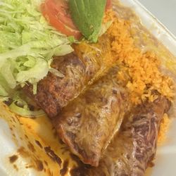 Garcia's Meat Market - Enchiladas with shredded beef