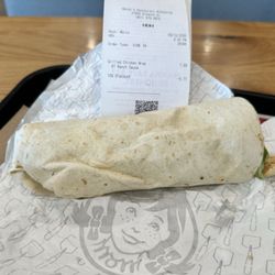 Wendy's - 8" of Grilled Chicken Wrap goodness