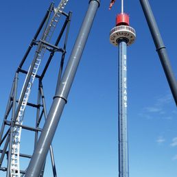 Maxx Force - The final element on Great America's newest coaster is a dive loop. Tragically, the brakes start halfway up the damn thing - Amusement Parks Near Me - Gurnee, Illinois