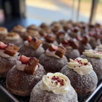 Stufft - Strawberry French toast & raspberry stufft donut - Donuts Near Me - Riverside, California Stufft - Strawberry French toast & raspberry stufft donut - Donuts Near Me - Riverside, California