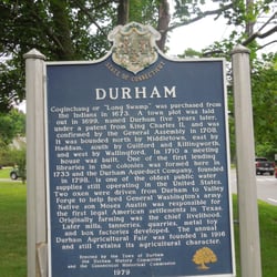 Durham Historical Marker - Both sides have same inscription