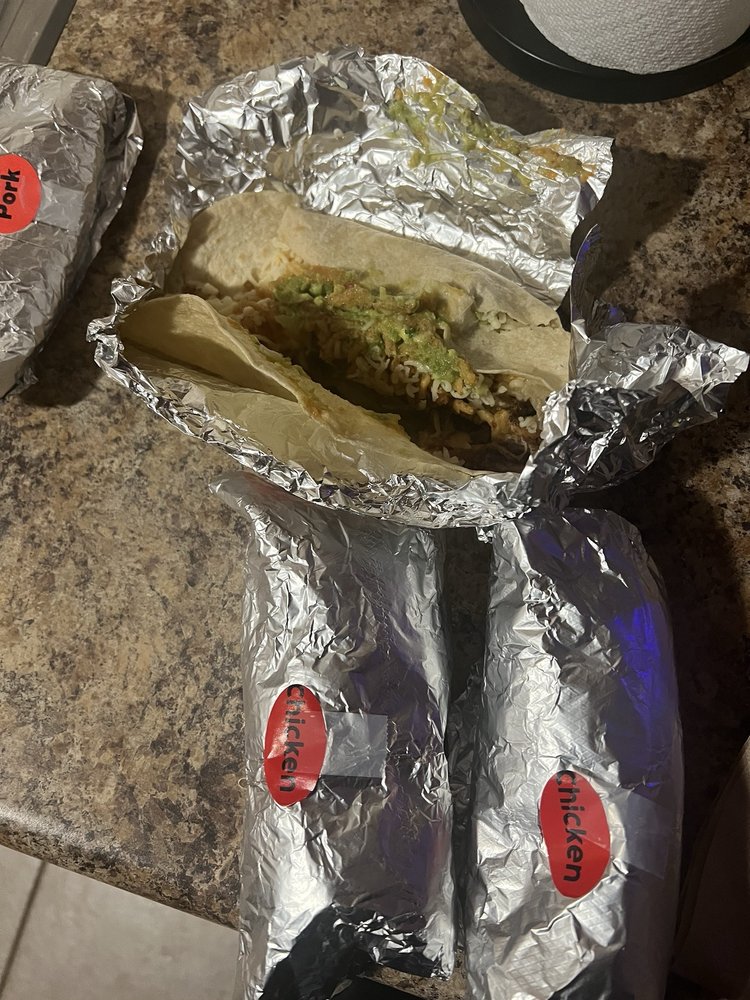 Food from Fuego Tortilla Grill