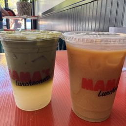 Matcha lemonade and oat milk agave cold brew Matcha lemonade and oat milk agave cold brew