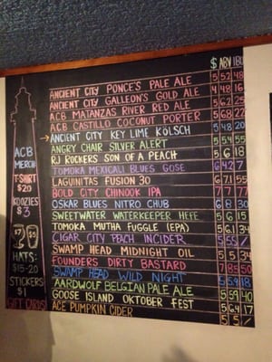 Menu photo 7 Ancient City Brewing St. Augustine, FL