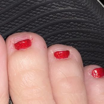 Urbane Nails & Spa - Right foot. 2nd toenail cut lopsided, sloppy polish job - Waxing Near Me - Oklahoma City, Oklahoma Urbane Nails & Spa - Right foot. 2nd toenail cut lopsided, sloppy polish job - Waxing Near Me - Oklahoma City, Oklahoma