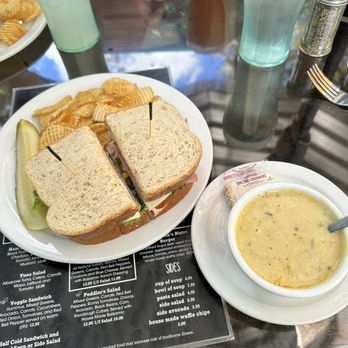 The Bistro At Annie's - Club 81 on wheat with poblano soup - New American Near Me - Lakeside, Arizona The Bistro At Annie's - Club 81 on wheat with poblano soup - New American Near Me - Lakeside, Arizona