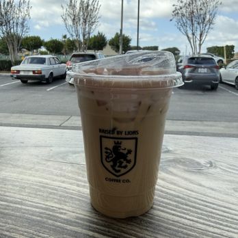 Raised By Lions Coffee - Iced vanilla latte & strawberry cold foam - Coffee & Tea Near Me - Tustin, California Raised By Lions Coffee - Iced vanilla latte & strawberry cold foam - Coffee & Tea Near Me - Tustin, California
