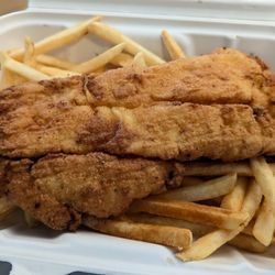 Fresh Pond Seafood Market & Takeout - Lunch Special:Haddock Fish & French Fries; comes w.small chowder soup $16.99