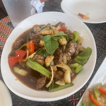 Nam Thai Restaurant & Bar - H6. Rib Eye Pepper Steak Thai Style - Thai Near Me - Kemah, Texas Nam Thai Restaurant & Bar - H6. Rib Eye Pepper Steak Thai Style - Thai Near Me - Kemah, Texas