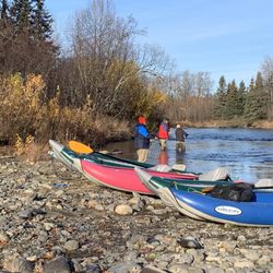 Anchor River Fly Shop - The boats we floated the river in