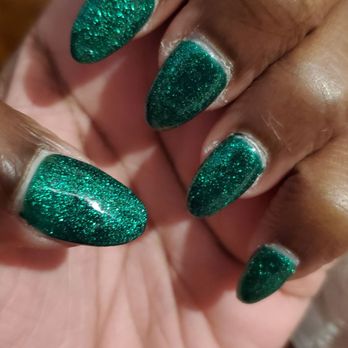 Charming Nails - Left hand after 4 days - Nail Salons Near Me - Los Angeles, California Charming Nails - Left hand after 4 days - Nail Salons Near Me - Los Angeles, California