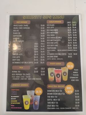 Menu photo 2 Serenity Sips Venice, FL Menu photo 2 Serenity Sips Venice, FL