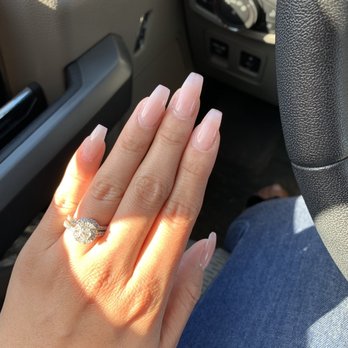 Amerinails - My favorite by Ben - Pink Powder in Coffin shape - Nail Salons Near Me - San Diego, California Amerinails - My favorite by Ben - Pink Powder in Coffin shape - Nail Salons Near Me - San Diego, California