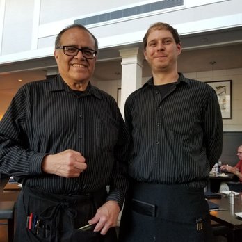 Cafe Navarre - Cesare our famous server and his predecessor. - Italian Near Me - South Bend, Indiana