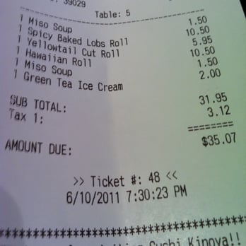 Sushi Kinoya - The Bill - Sushi Bars Near Me - Long Beach, California Sushi Kinoya - The Bill - Sushi Bars Near Me - Long Beach, California