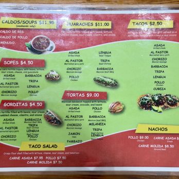 Taqueria El Ranchito - Menu - Tacos Near Me - Ellijay, Georgia