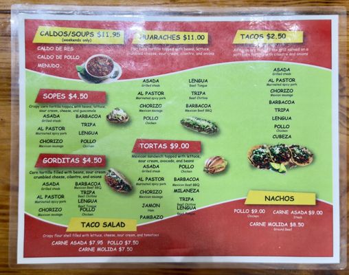 Menu photo 1 Taqueria El Ranchito Ellijay, GA