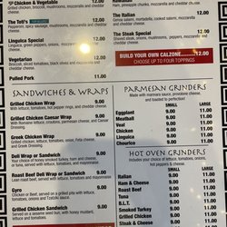 Toti's Grilled Pizzeria & Restaurant - Menu