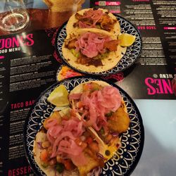 Cojones - Cod tacos, chipotle rib tacos