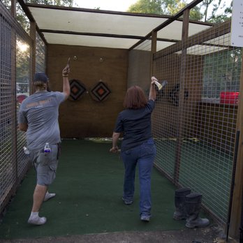 Copper Bullet Lodge - Axe Throwing is a fun date night or book your party and have a great time with your group! - Gun/Rifle Ranges Near Me - Buna, Texas