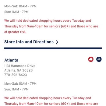 Marshalls - COVID related hours - Department Stores Near Me - Sandy Springs, Georgia